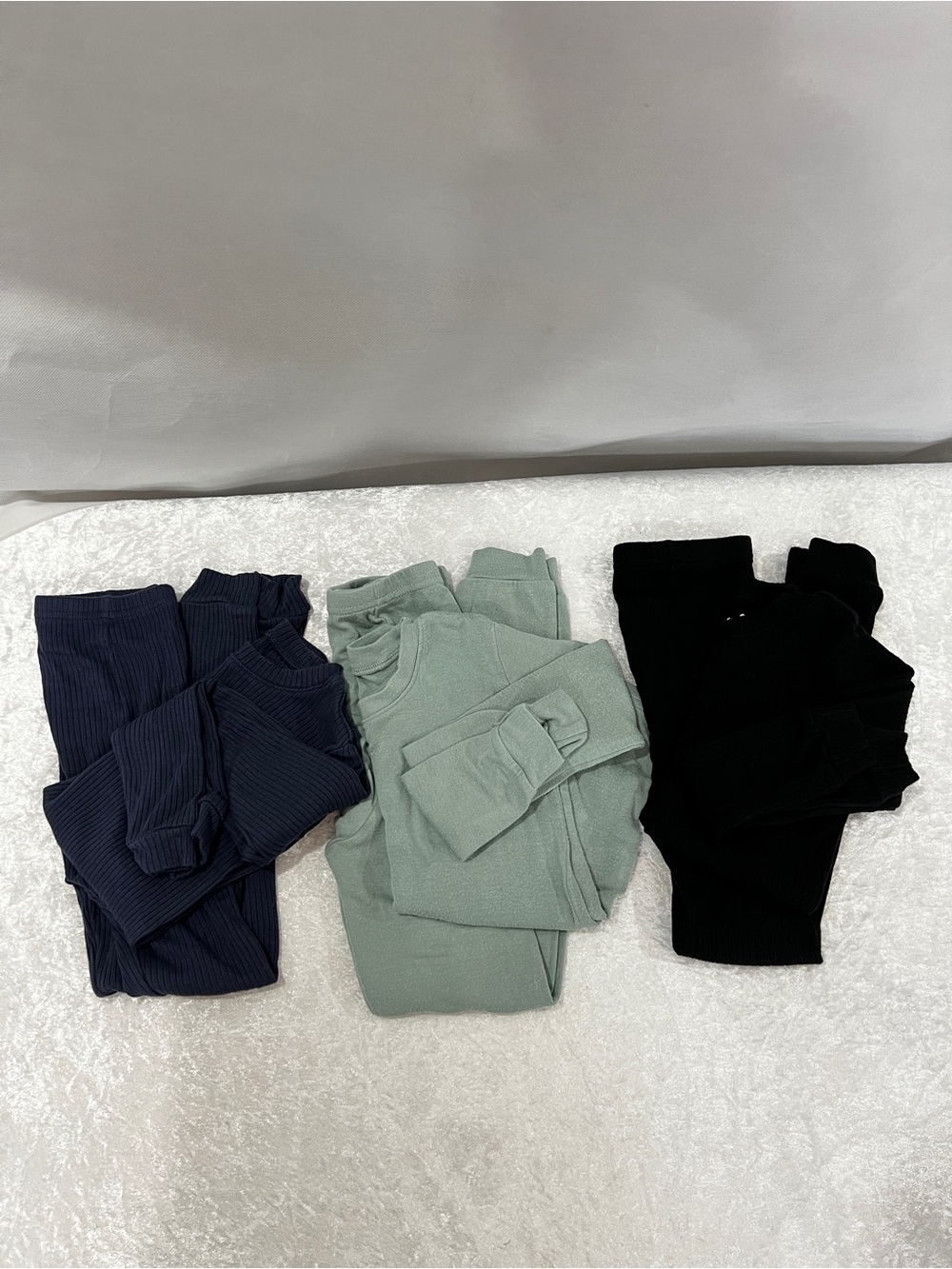 Vaenait Baby Lot of 3 set pajamas kids boy's blue green black size 6/7 Years